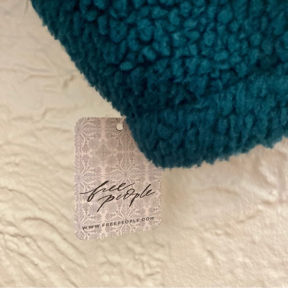 NWT Free People FP Movement Hit the Slopes fleece jacket cropped Turquoise XS - Picture 2 of 5